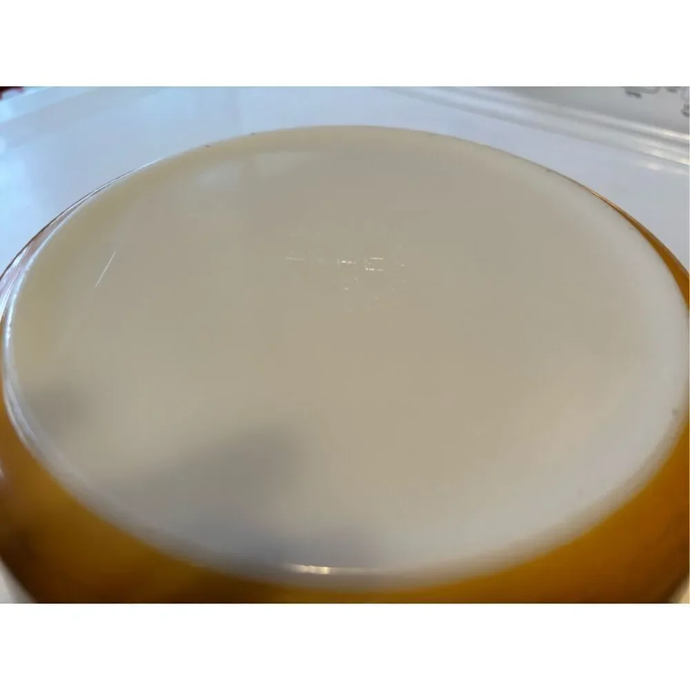 Vintage Pyrex “Butterfly Gold” casserole dish